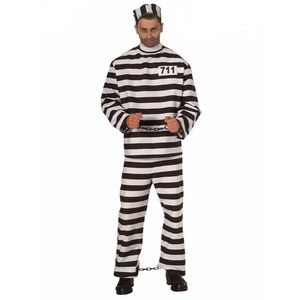 Adult Prisoner Man Halloween Costume Convict